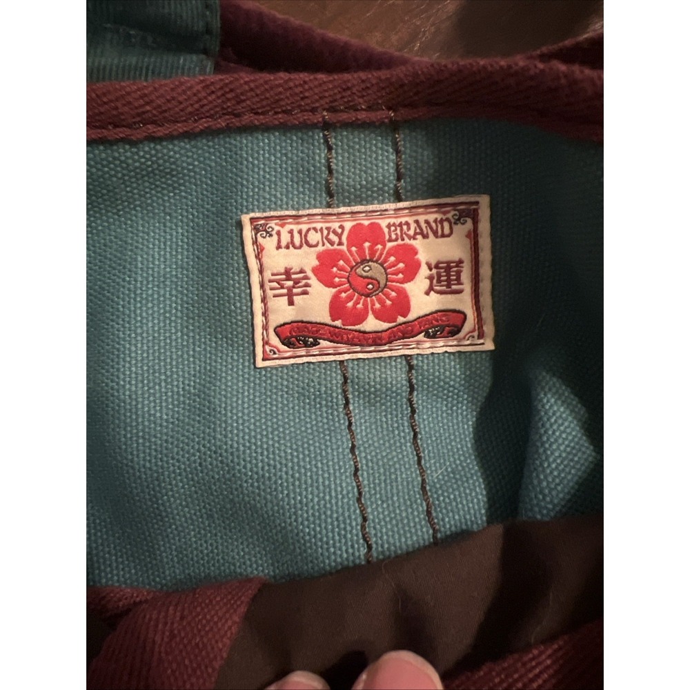 Lucky Brand Large Multi-Colored Hippie Patchwork Suede Hobo Bag - Picture 6 of 12